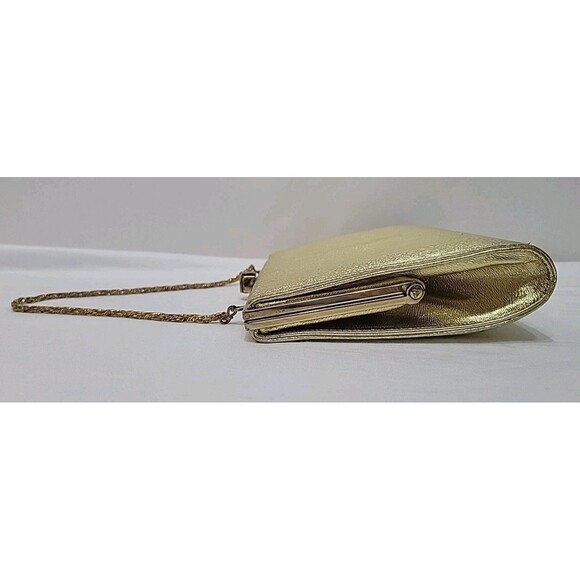 Vintage Perry Chester 1950s/1960s NICHOLAS REICH Hand Bag  Vintage Nicholas Reich Handbag Mid Century Purse Gold Chain Comb Mirror